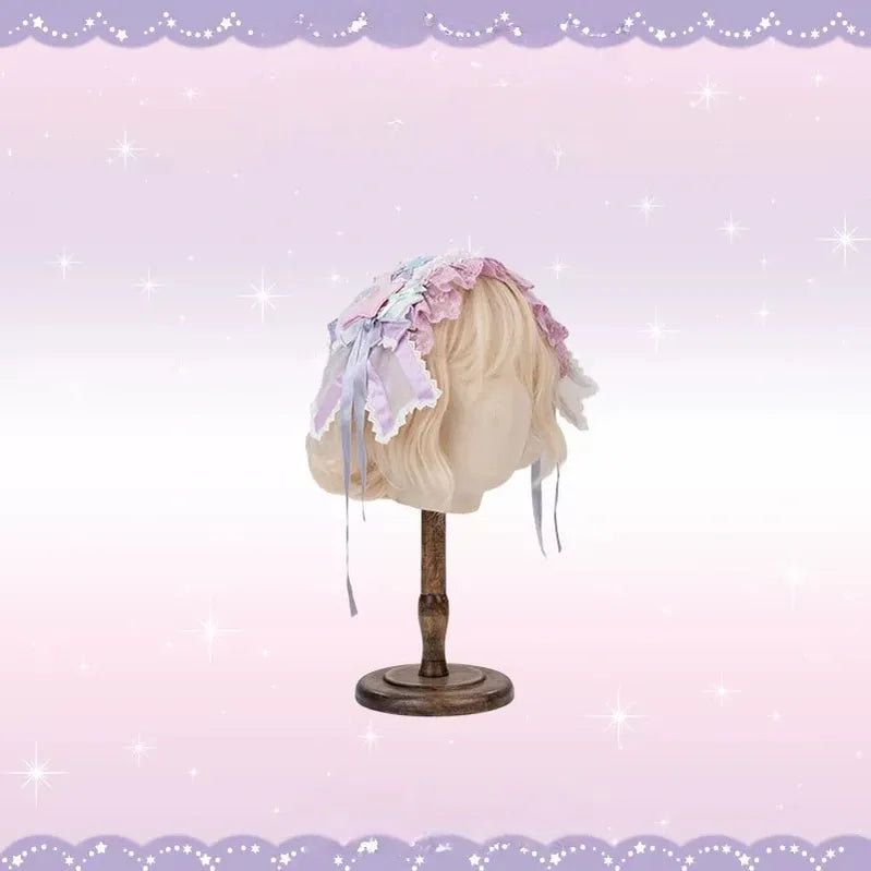 Little Twin Stars - Cotton Lining Sweet Lolita Dress Set, Unicorn and Star Print (L M S XL XS) 45655:857274