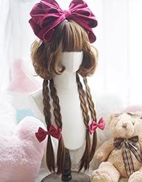 Imperial Tea - Elegent Lolita Wig Jellyfish Curly Wigs Caramel