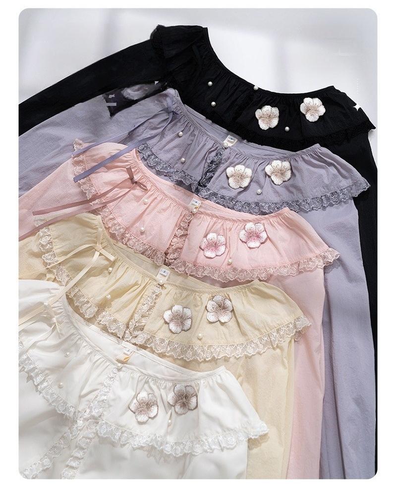 NyaNya - Four Seasons - UPF50+ Daily Lolita Light Cardigan With Embroidered Floral