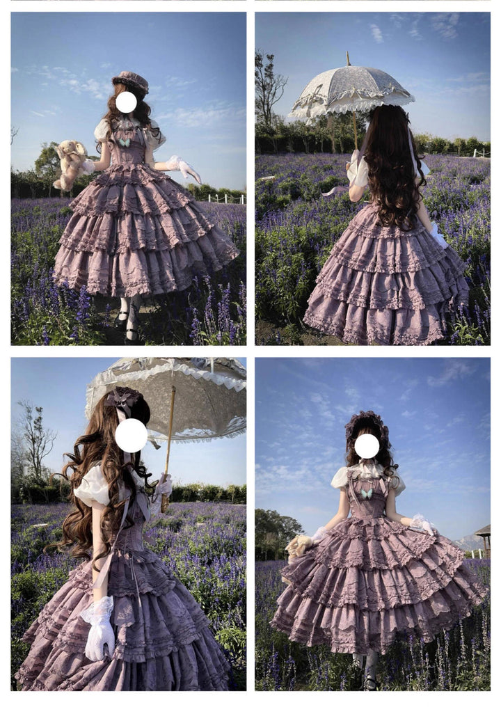 MEEKWIND~Miss Flora~Elegant Lolita Bodice Suit Tiered Skirt