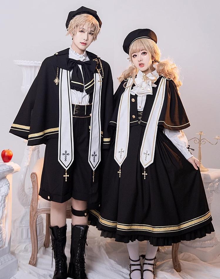 (BFM)Forest Fluorescent Carps~Choir~Ouji Lolita Shorts Set Prince outfit   