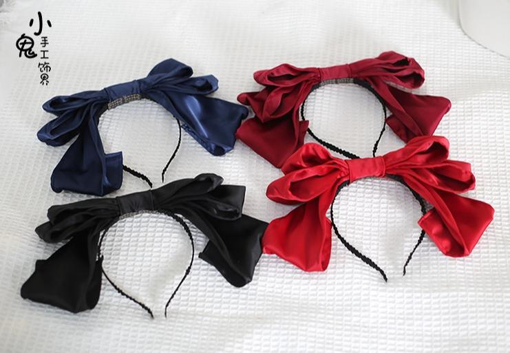 Xiaogui - Satin Doll-like Lolita KC, Layered Bowknot