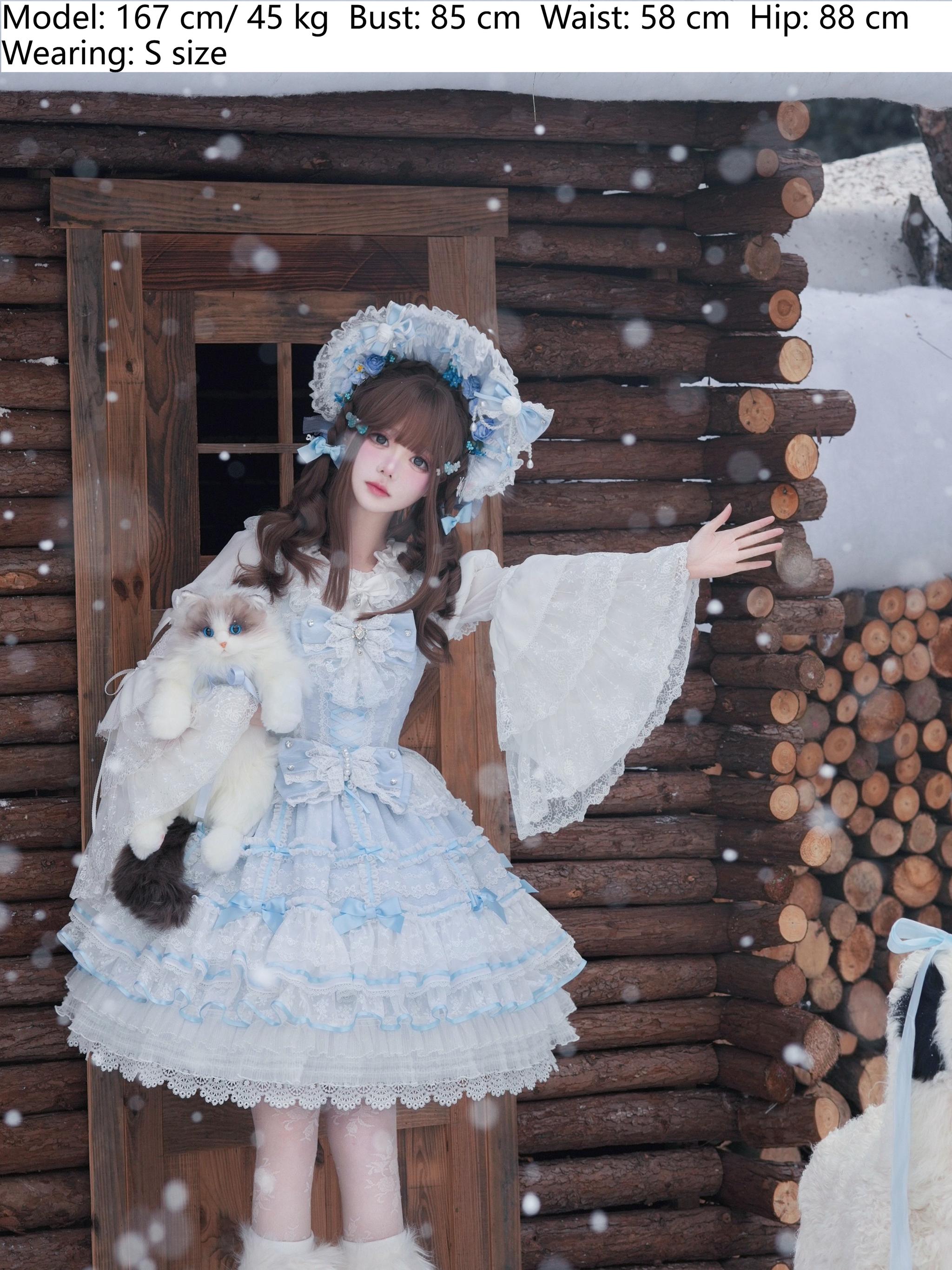 Flower Banquet - Wishing Star - Sweet Wedding Lolita JSK Bridal Lolita Dress 41860:716390