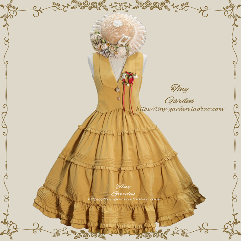 Tiny Garden~Old Love Songs~Lolita Elegant Vintage SK and Waistcoat   
