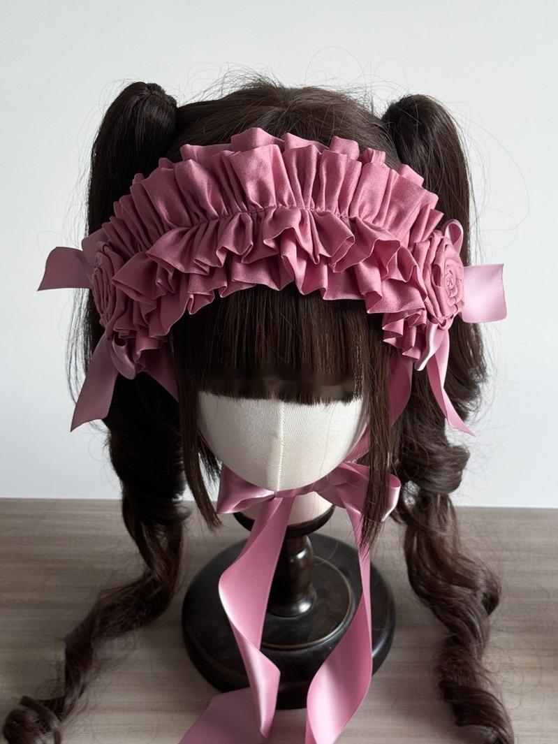 MAID~Elegant Lolita Hairband Bow Multiple Colors BNT