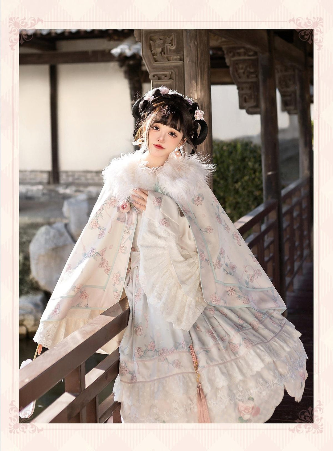 Bramble Rose~Exquisite Luo Shen~Qi Lolita OP Dress Chinese Style Lolita JSK