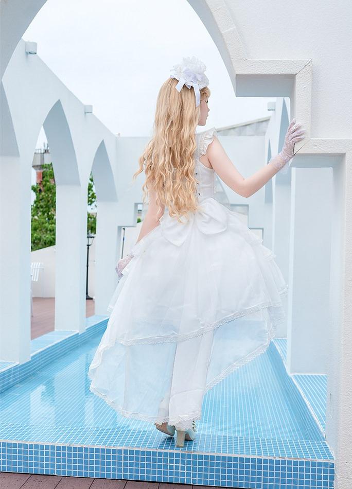 Ballet Maiden - Classic Lolita Four-tiered Hem JSK Dress with Rose Details