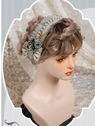 Neo Ludwig~Under the Rose~Elegant Lolita KC and Hairband Multicolors hairband green 