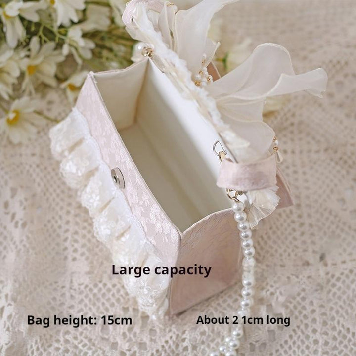 Xiaogui~Elegant Lolita Handbag Ivory Tea Party Lolita Bag   