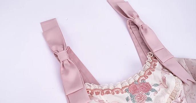 Flower and Pearl Box~Silk Ballet~Wedding Lolita JSK Dress Princess Ballet Dress   