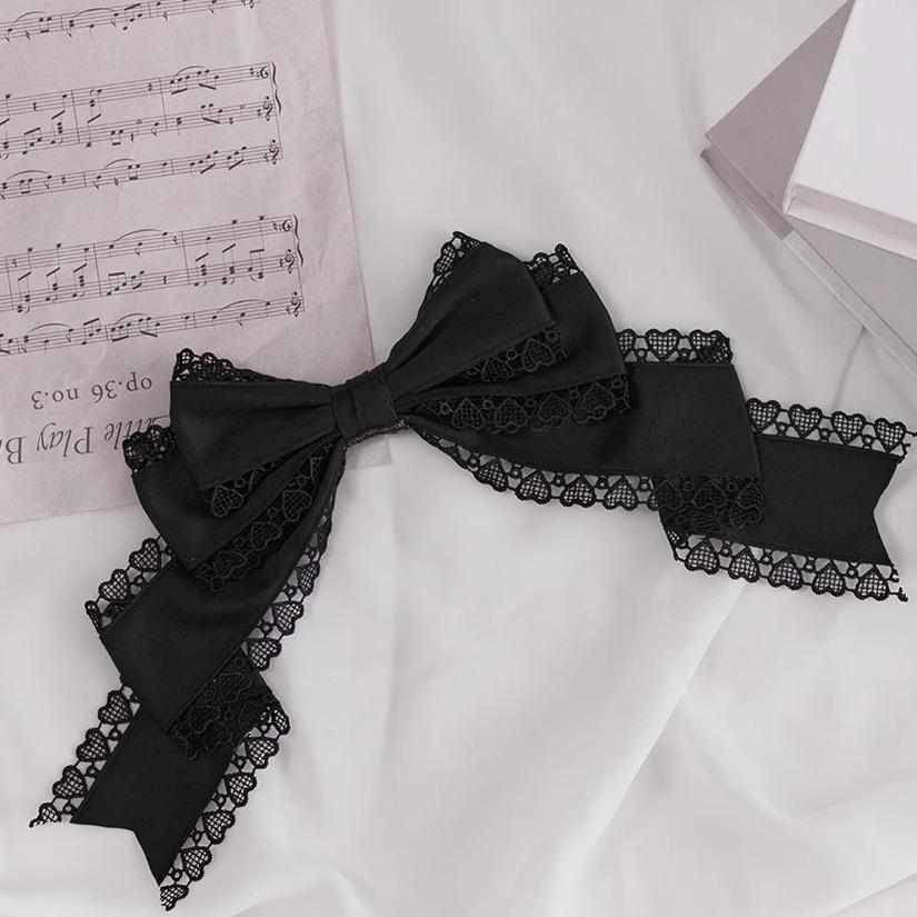 Sugar Time - Sweet Lolita Headdress, KC & Clip Options Black / Clip