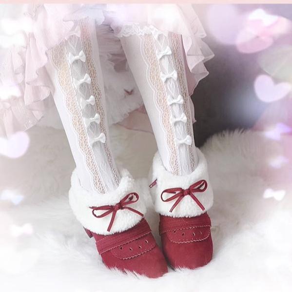Spring Day Lolita - Sweet Lolita Women's Ankle Boots Multicolors