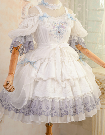 Bramble Rose~Intergalactic Galaxy~Elegant Lolita Embroidery JSK   