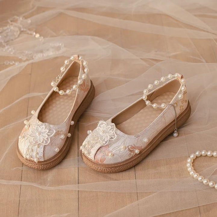 Yana~Lianhua Yana~Han Lolita Platform Shoes Chinese Style Shoes   