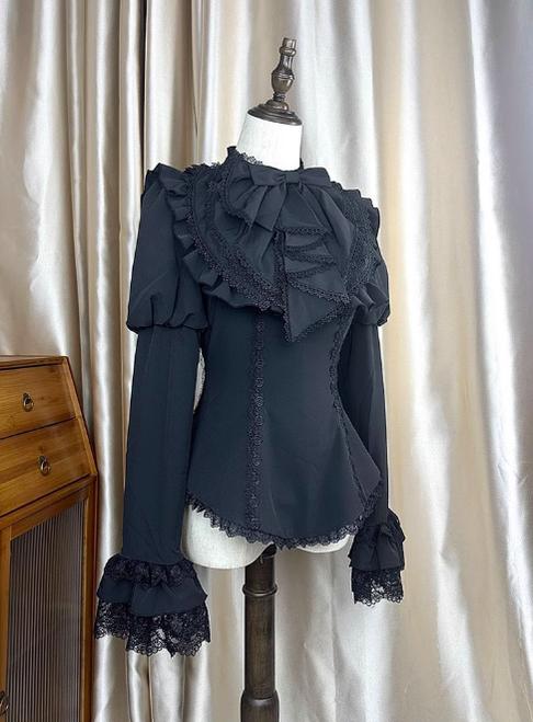 The Original Witch~Witch Returns~Gothic Lolita SK Set Fishbone Lace Corset Skirt Shirt   