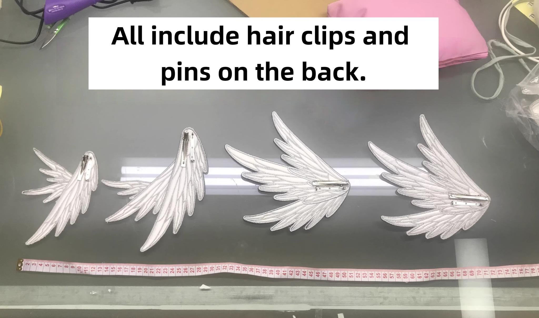 LustrE - Metallic Angel - Silver-white Punk Lolita JSK, Wing and Rhinestone Details 44276:801980