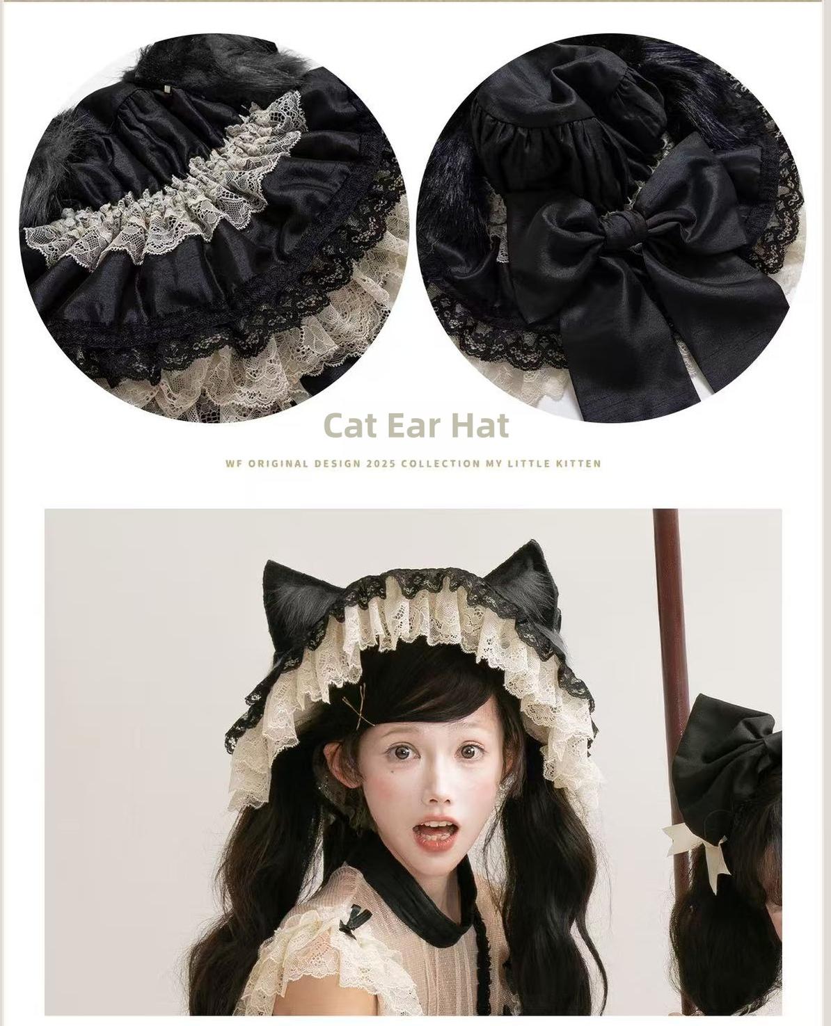 MEEKWIND - My Little Kitten - Doll-Like Lolita OP, Detachable Waist Ties 44223:799028
