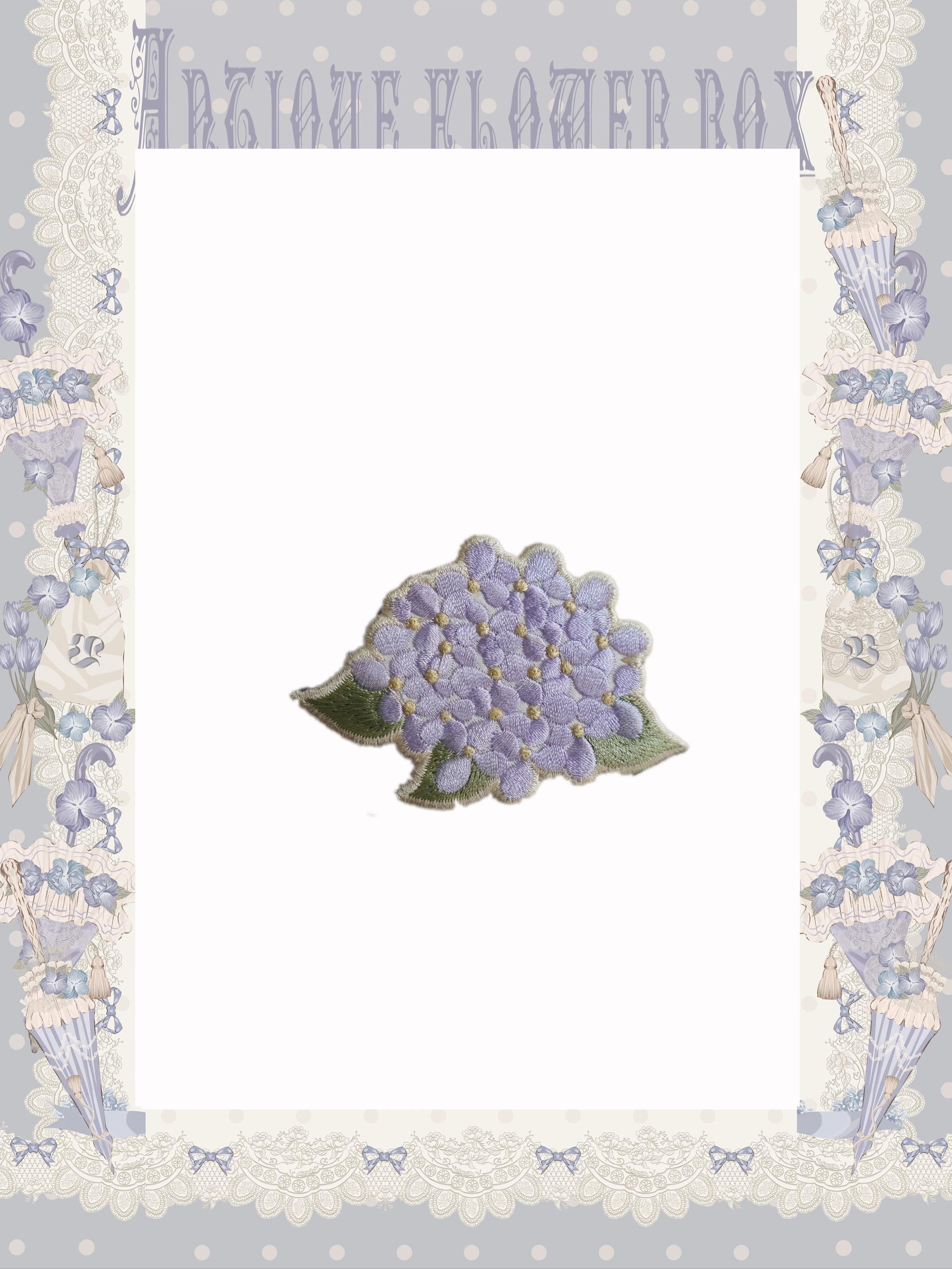NanShengGe - Purple Memoirs - Floral Themed Classic Lolita Accessory Brooch 5 One Size