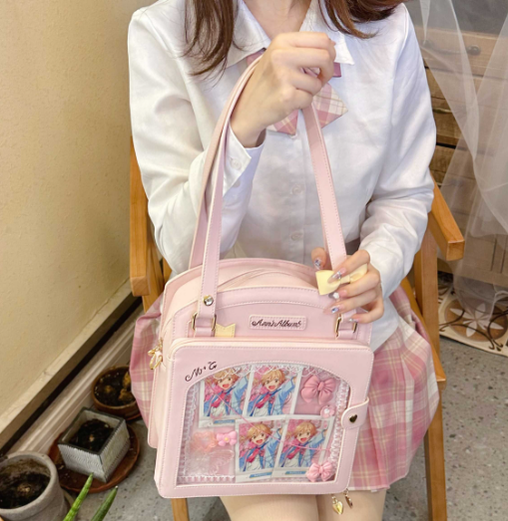 Morning Glory~Kawaii Lolita Checkered Itabag Multicolors   