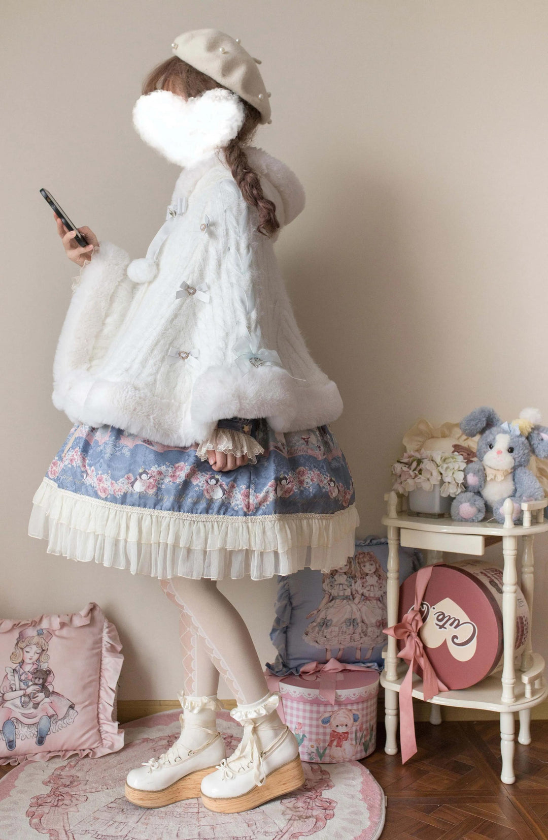 MIST~Sweet Bliss~Sweet Lolita Cape Winter Lolita Sweater Coat