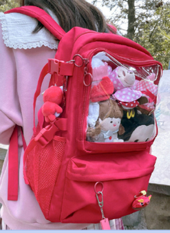 BerryQ~Back Pain~16-inch Shoulder Backpack Nylon Schoolbag   