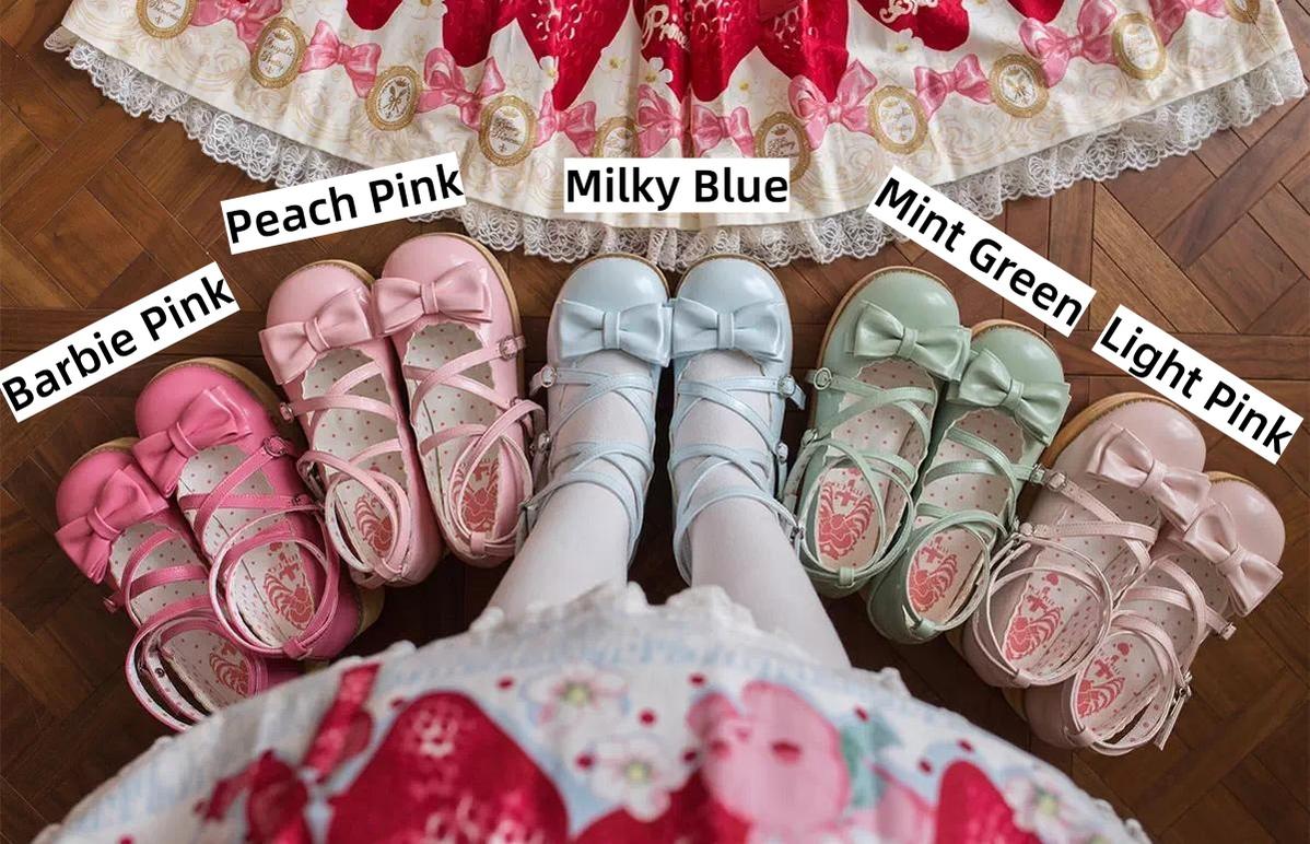 Puff Tata - Sweet Lolita Platform Shoes, Adjustable Straps 44805:822601