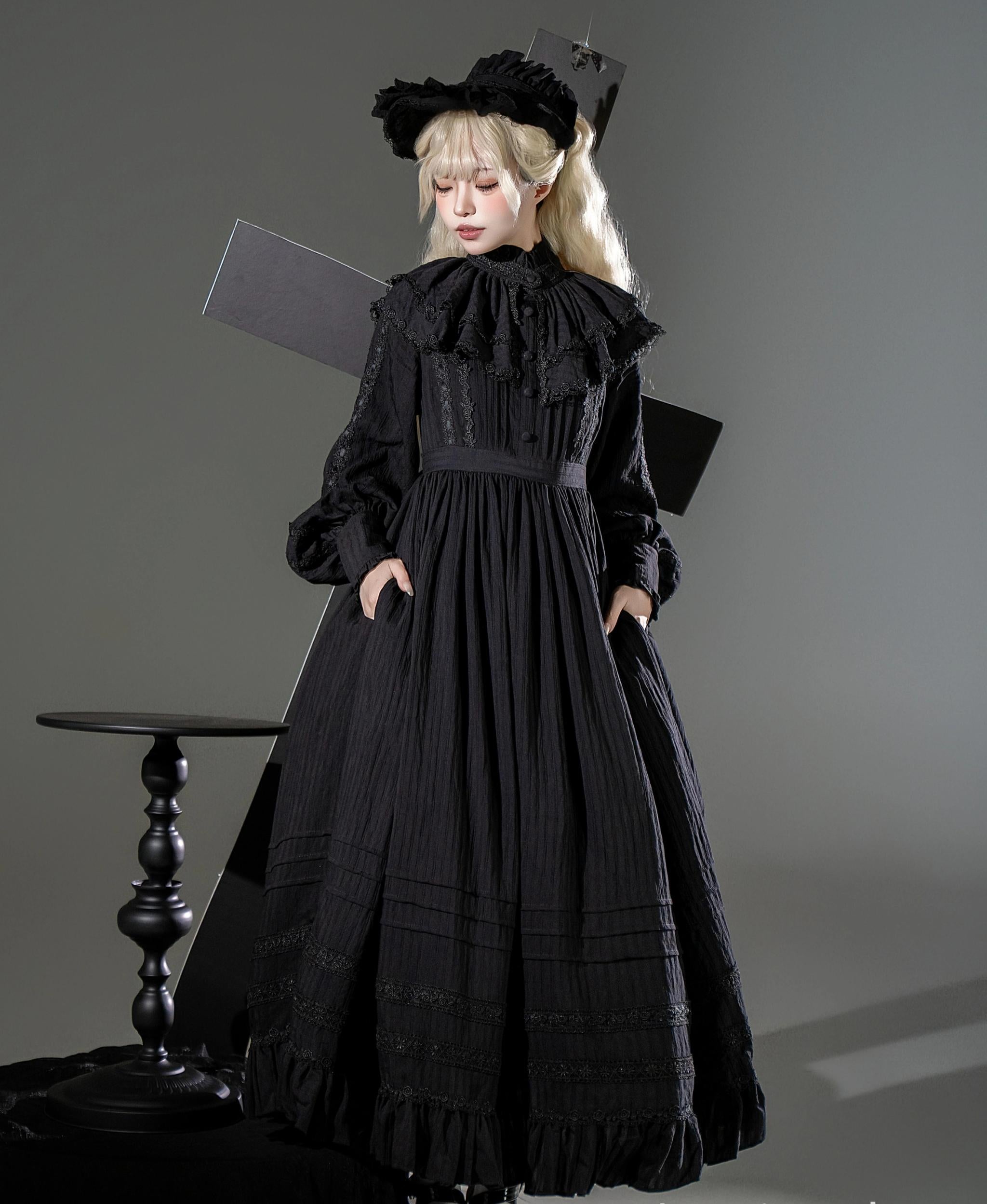 Nun Style Gothic Lolita OP Dress
