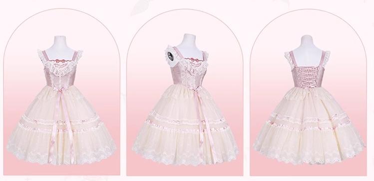 Flower and Pearl Box~Silk Ballet~Wedding Lolita JSK Dress Princess Bridal Dress 34050:442716