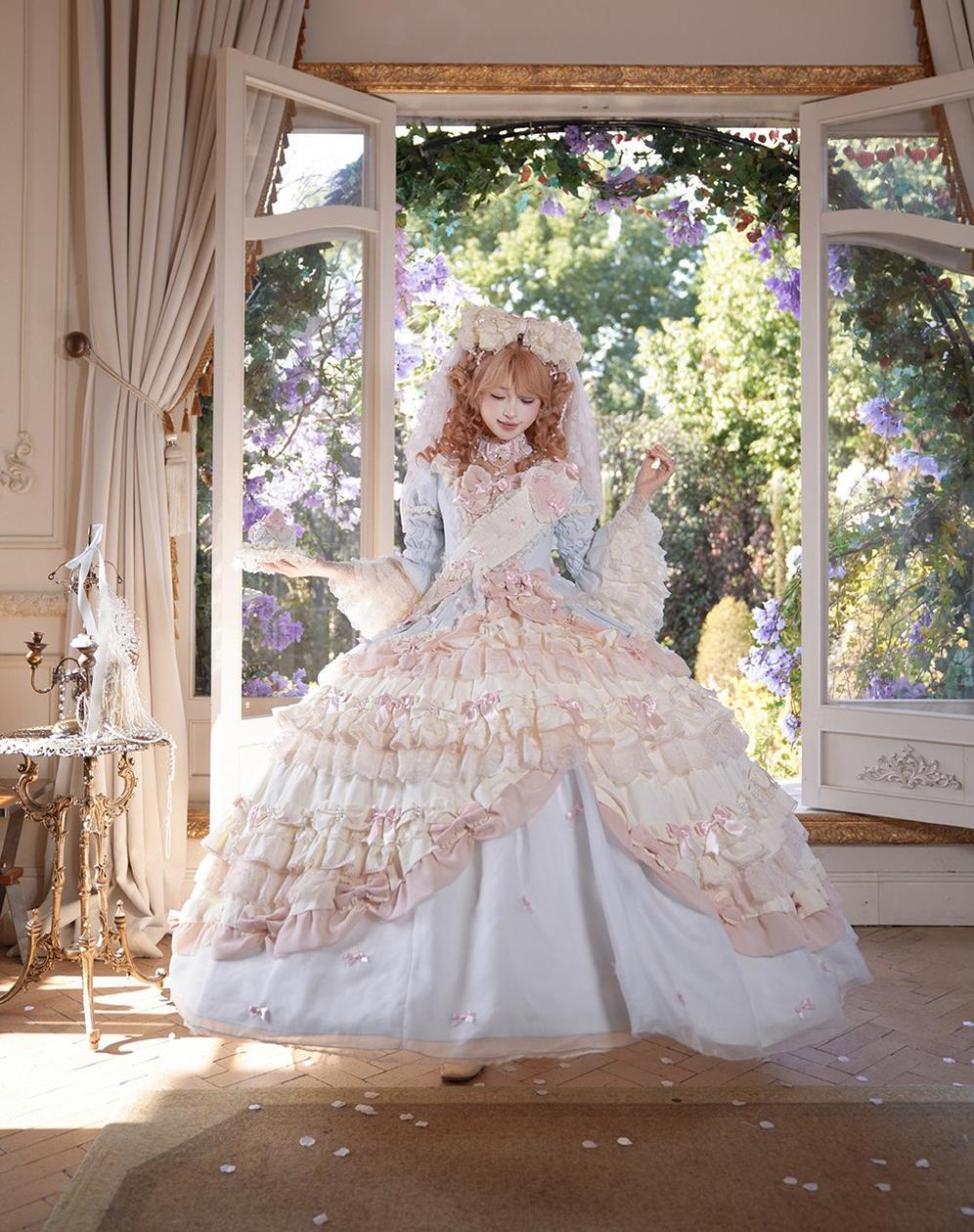 Strawberry Ribbon - Sweet Lolita Wedding Dress, Side Opening 44910:827520