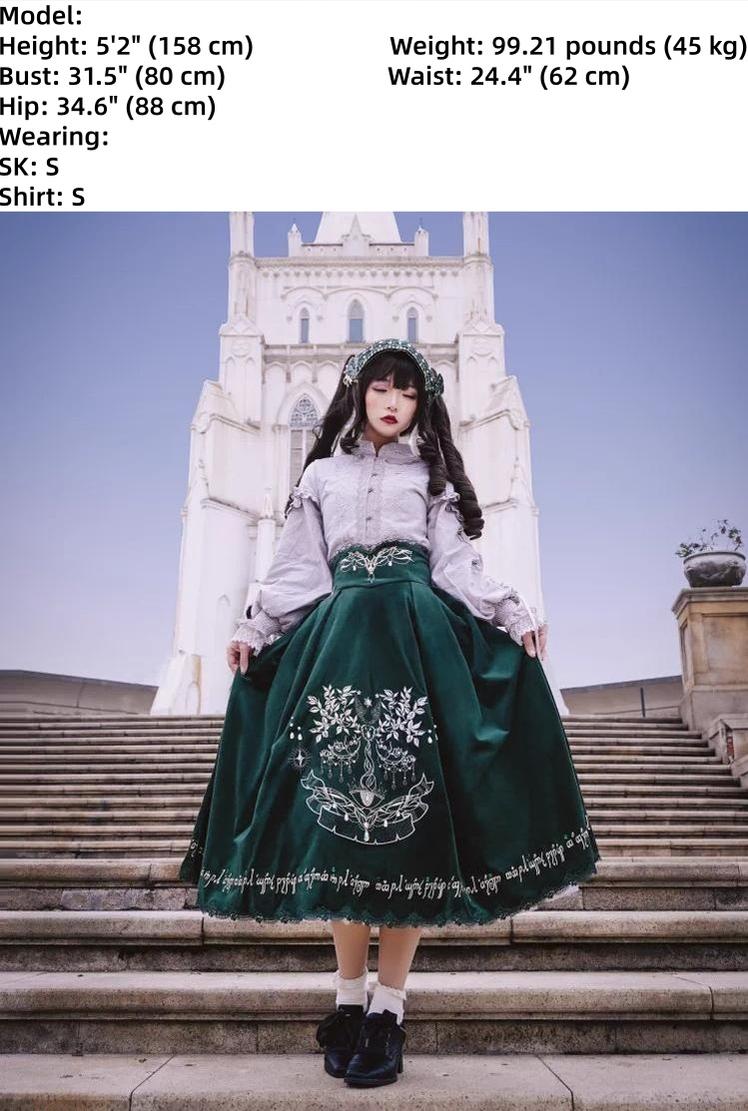 Twin Trees' Celestial Glow - Classic Lolita Bust-Supporting JSK, Plus Size 44508:811002