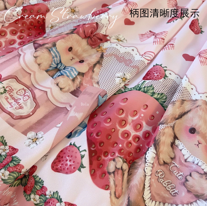 Polaris Lolita~Rabbit Berry Gift Box~Sweet Lolita Salopette and Dress Set 14060:180532