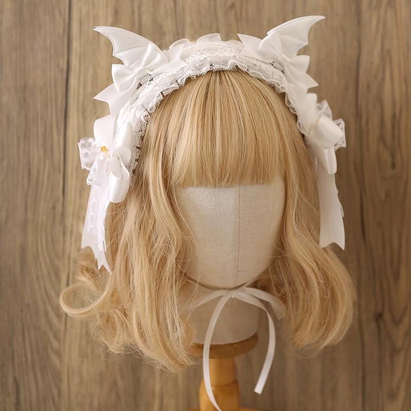 Xiaogui - Halloween Gothic Lolita Hairband, Detachable Devil Wings 44225:798842