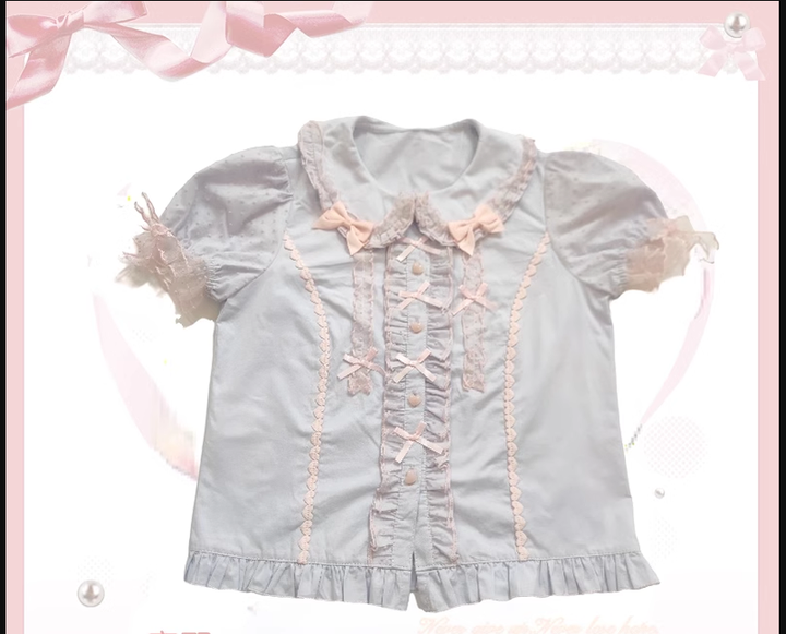 (BFM)The Seventh Doll~Sweet Diary SP~Vintage Lolita Jumper Dress Petal-like Hem JSK Headdress Set S light purple short sleeve shirt 