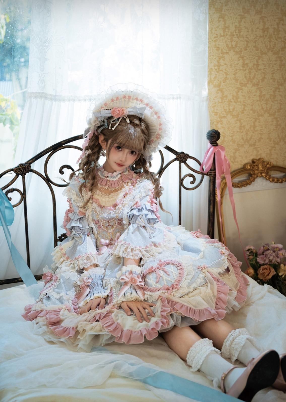 Bramble Rose - Antique Cake - Vintage Lolita OP Princess Dress Gorgeous Lolita Outfit 41536:701650