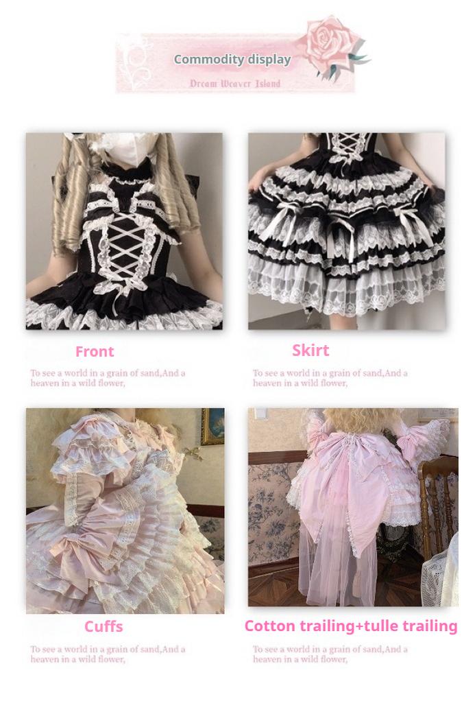 Little Butter~Talia~Sweet Lolita Jumper Dress Set Lolita OP Dress   