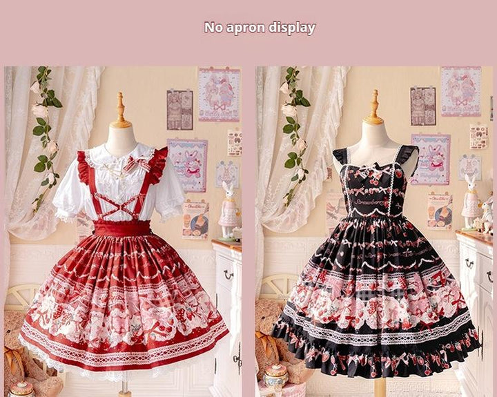 OCELOT~Sweet Lolita Lolita JSK and SK Rabbit Strawberry Dress