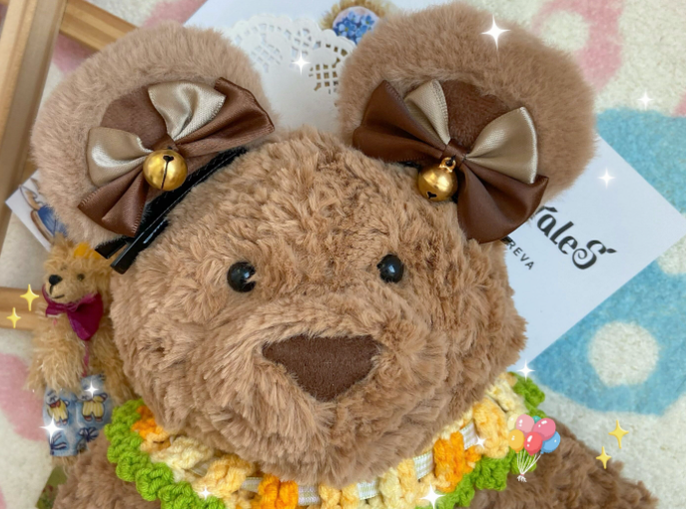 Bear Doll~Augustina~Kawaii Lolita Plush Bear Hair Accessory   