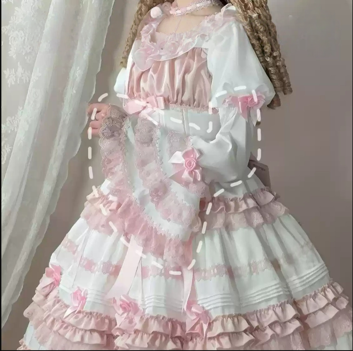 Uncle Wall Original~Stacked Black Currant~Gothic Lolita OP Dark Adjustable Lolita Dress (L M S) 39928:764570