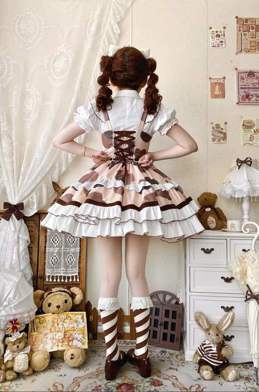 Calico Cat - Winter Kawaii Lolita Print JSK 44422:807502