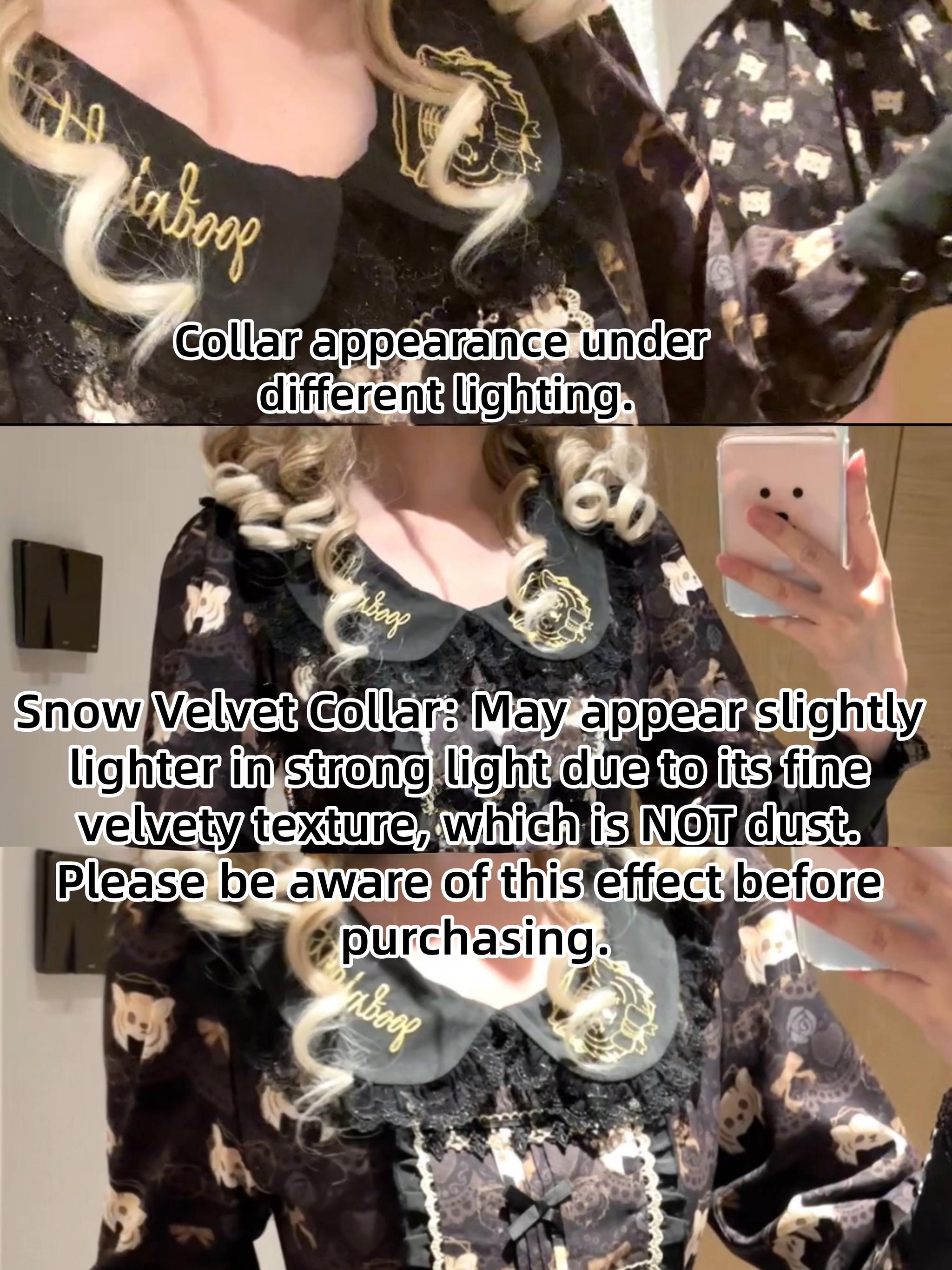 Good NIght Cats - Tiger in Autumn - Kawaii Lolita Printed OP Dress Set 43997:791685