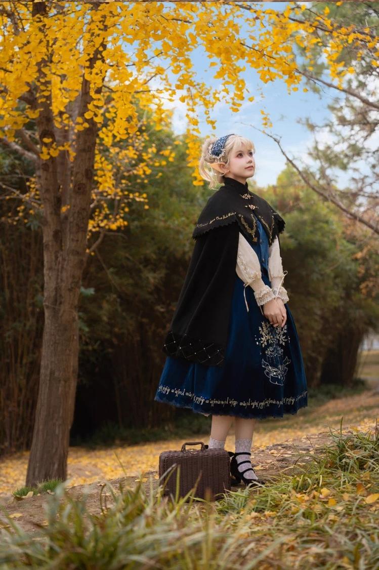 Twin Trees' Celestial Glow - Classic Lolita Bust-Supporting JSK, Plus Size 44508:810882