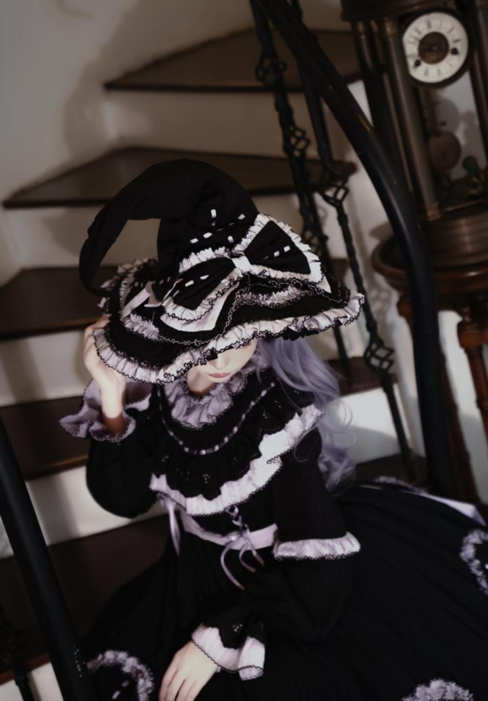 Sanshanjiu - Witch Lilith - Gothic Lolita Witch Hat, Rabbit Ear Hairband 44277:802043