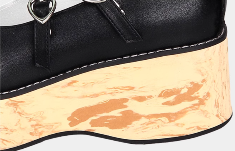 Angelic Imprint - Princess Lolita Platform Shoes, Wood Grain Sole 42465:798238