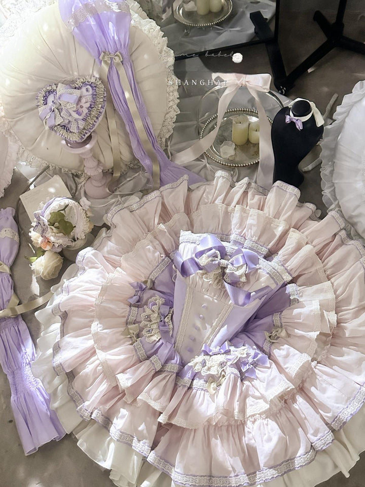 POSHEPOSE~Starlight Sparkling~Sweet Lolita Dress Gorgeous JSK Set   