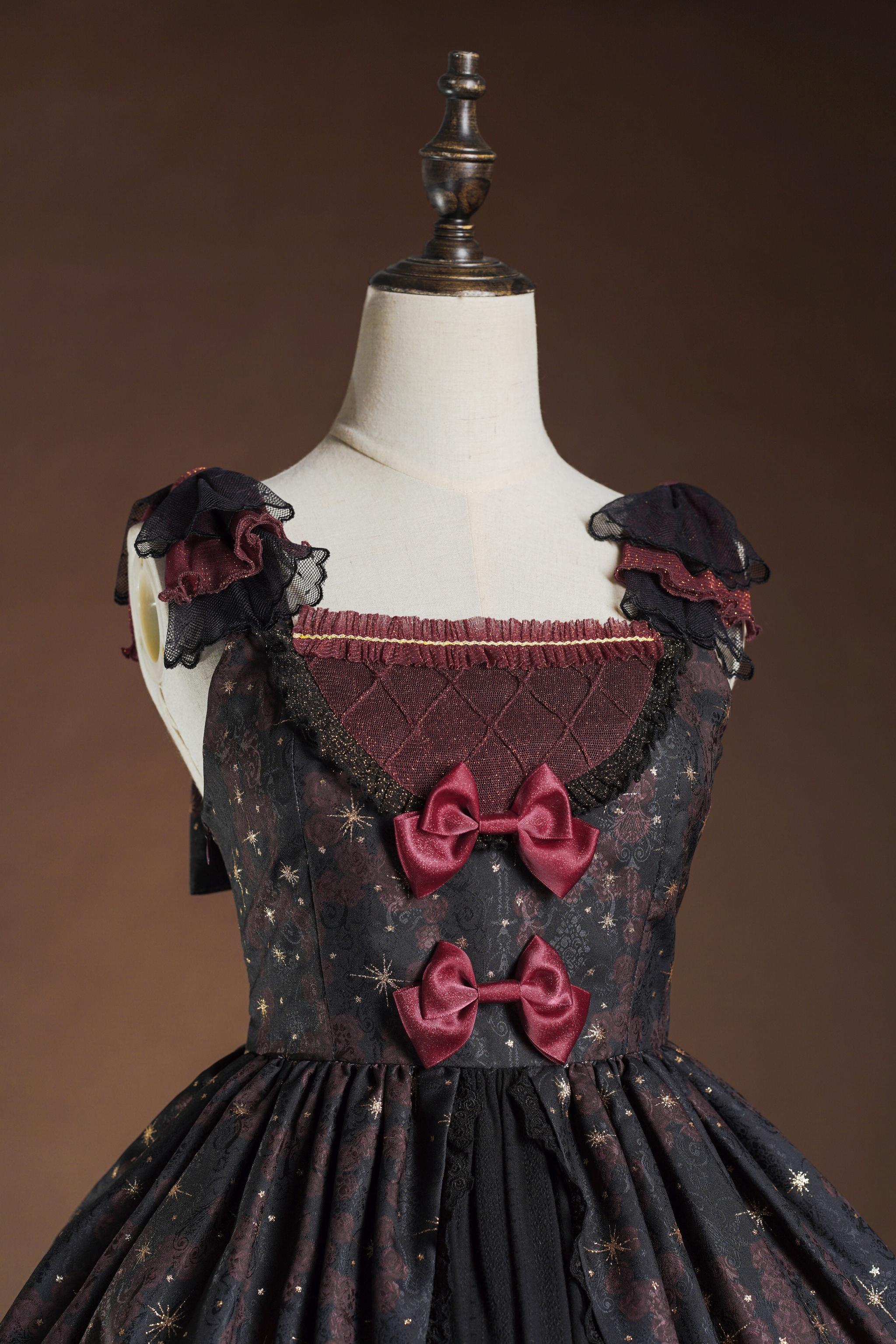 Strawberry Witch~Classic Lolita JSK Suit Gold Foil Stamping Lolita Dress 41218:688168