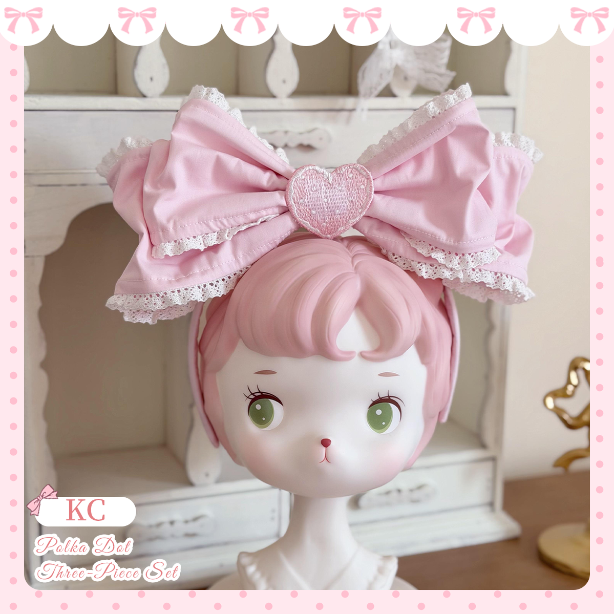 Cotton Sweet Lolita Polka Dot JSK & Salopette Dress (L M S XL) 45589:853474