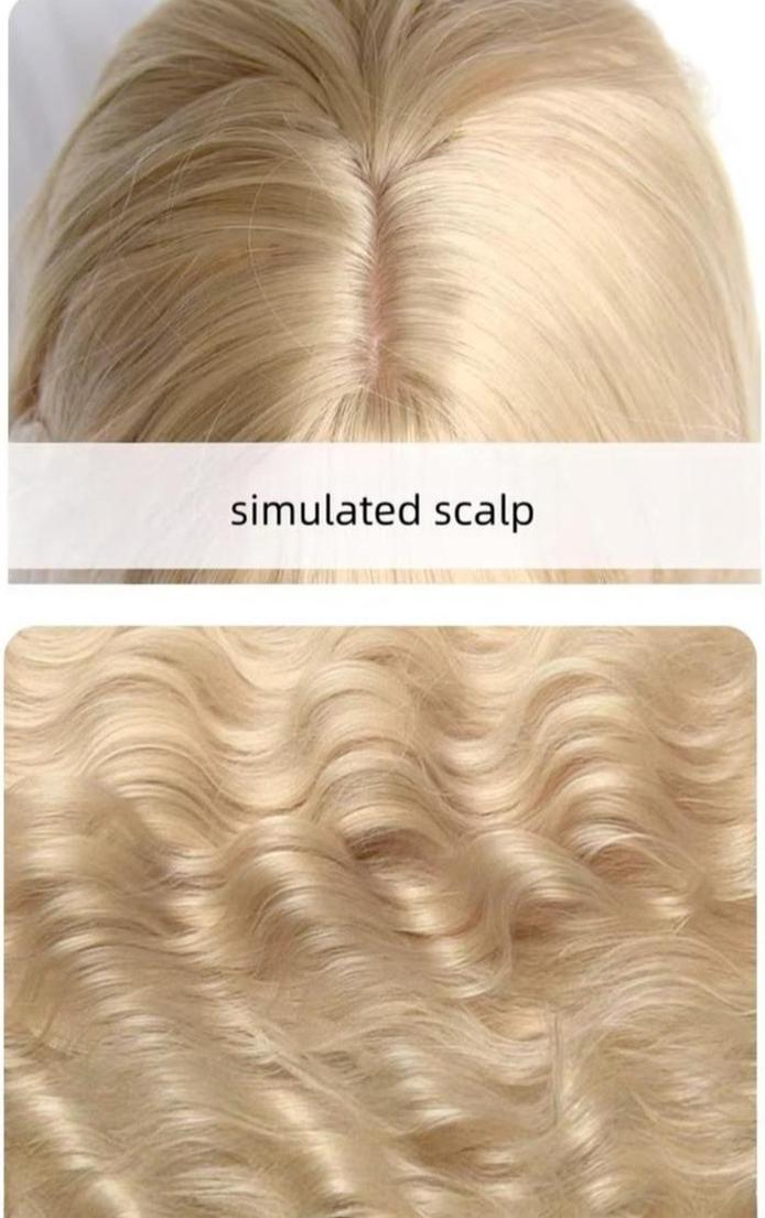 Doll-like Lolita Long Curly Wig, Comic Sideburns