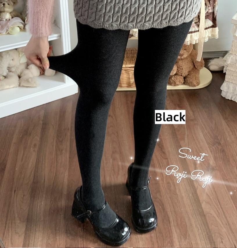 Roji Roji - Kawaii Lolita Fleece-Lined Tights, Multiple Colors 44134:796739