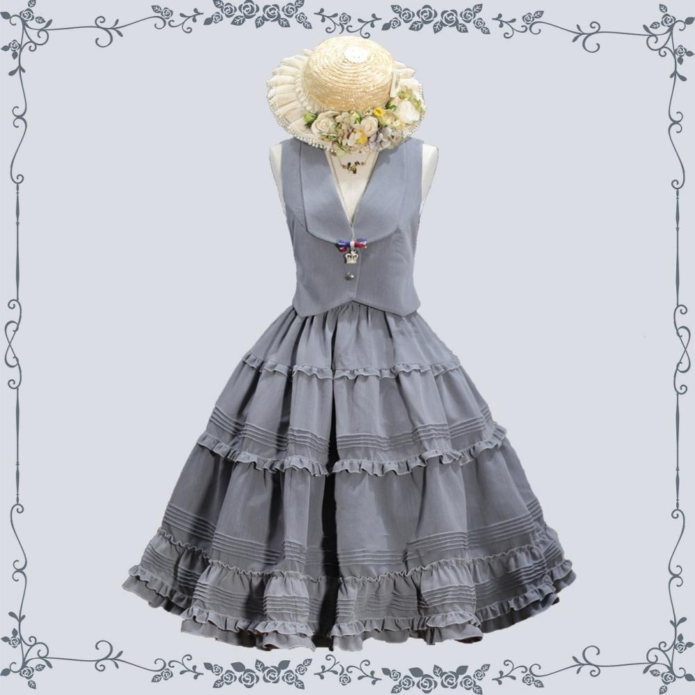 Tiny Garden~Old Love Songs~Lolita Elegant Vintage SK and Waistcoat   