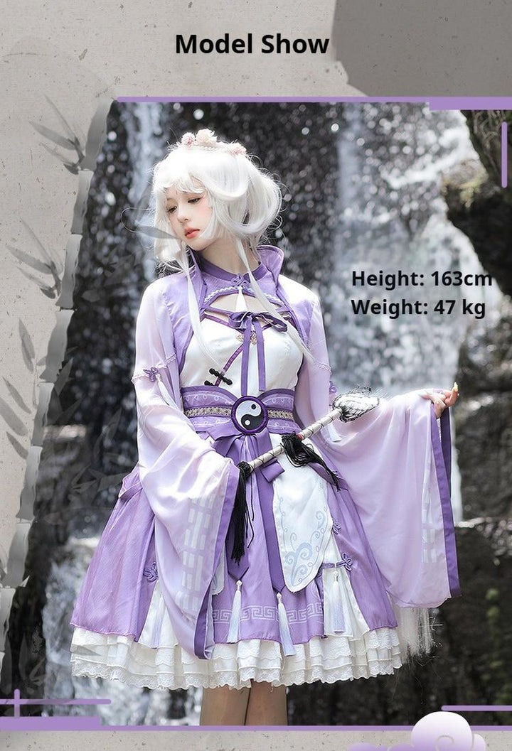 OCELOT~Qi Lolita JSK Suit Chinese Taoism Lolita Dress Set 40644:671922